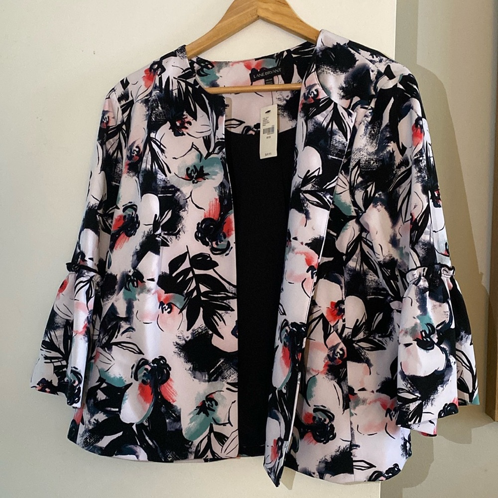 Lane Bryant Floral Blazer Size 18/20 Brand New
